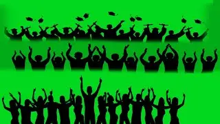 Green Screen Party Crowd Silhouette  || Party Crowd Silhouette Video 9 Effect || Editing Release