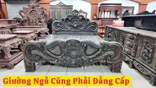 Giường Ngủ Hoàng Gia Gỗ Mun Đẳng Cấp Của Giới Thượng Lưu ( đồ gỗ đồng kỵ mạnh kha )
