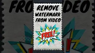 How to Remove Watermark From Video #shorts