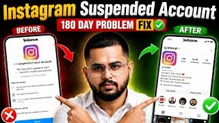 Instagram We Suspended Your Account 🚫 180 Day Problem वापस कैसे लाए Real Real Trick