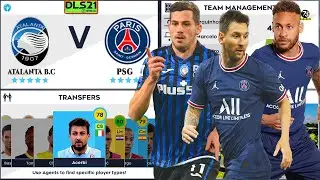 DLS 21 | Atalanta B.C vs PSG | Legendary Division Club | Dream League Soccer 2021 |  Gameplay