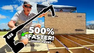 We Bought a $500 Tool to Avoid Heat Stroke!!🥵 Installing the BEST Subfloor!!!