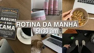 UMA MANHÃ PRODUTIVA NA MINHA VIDA | voltando a rotina acordando 5h30AM, treino, e muito trabalho
