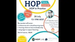 Part 1: HOP in Practice with Deirdre Lewis from Origin Energy