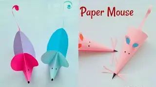 How To Make Paper Mouse | Mouse | Rat | DIY | 2 easy paper Crafts | Diary Of Art
