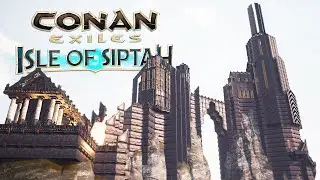 Conan Exiles: Isle of Siptah - How to Build a Stormglass Castle on an Epic Mountain Base Location