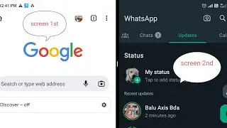 how to use split screen | how to use double screen in mobile | 2 screen in 1 mobile | 1 mobile 2 pic