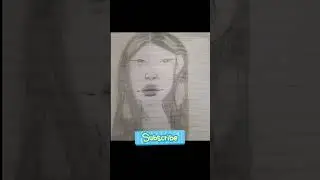 drawing of a cute girl