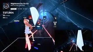 [Beat Saber] Nightcore Go Go Go!! [Fullbody Tracking]