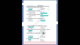Solved 1st Year Biology Fbise Federal Board annual exam 2023
