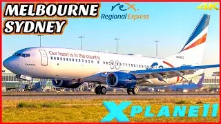 INAUGURAL REX 737-800 | Melbourne 🇦🇺  to Sydney 🇦🇺  | X Plane 11 2021