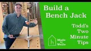 HOW TO BUILD A WORKBENCH BENCH JACK: Great Workshop Idea