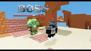 Битва с Ярославом в bedwars но Ярослав имеет изумрудную броню и 500 хп (1v1)