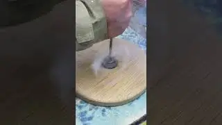 Постановка клейма на деревянном изделии 🪵