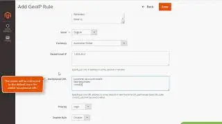 Create redirection rules with exceptions on your Magento 2 store