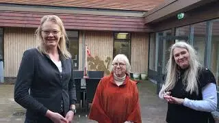 Indvielse af skulpturen blomsten ”Viol”, hos Ølgod demenscenter Skovparken