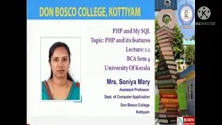 PHP AND MYSQL - LECTURE 1.1 - FEATURES OF PHP - BCA SEM 4