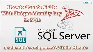 How to create table with unique identity key in SQL ? SQL me Auto increment ID kaise create kare ?