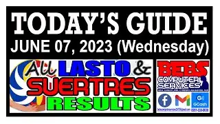 TODAY'S GUIDE JUNE 07, 2023 (WEDNESDAY)