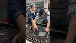 Factory assembly line, water transfer graffiti 
