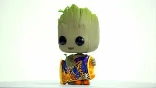 Groot with cheese puffs Funko #marvelfunko #iamgroot #thegroot #marvelstudios #grootwithcheesepuffs