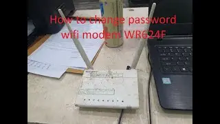 How to change password wifi modem WR624F