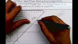 How To Draw Perfect Projection of solids Every Time!