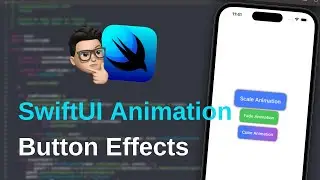 SwiftUI Button Animation: Scale, Fade & Color Gradient | Lofi Background Music | SwiftUI Effects