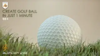 HOW TO CREATE GOLF BALL IN BLENDER #Shorts