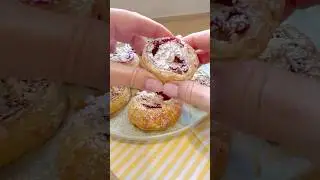 Ароматные слойки с малиной. Просто наслаждение!🔸Raspberry puff pastries.