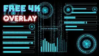 FREE 4K System Boot HUD Overlay | Ultimate Sci-Fi Loading Screen (Black Screen Loop)