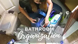 Bathroom ORGANIZATION // Cleaning Motivation // Cleaning Mom