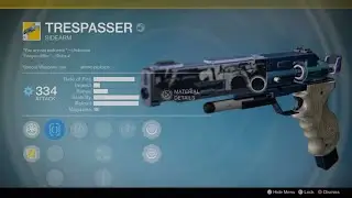 Destiny Trespasser Exotic Drop