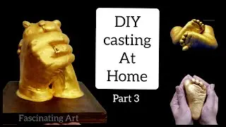hand casting at home/Diy 3d hand casting #handcasting