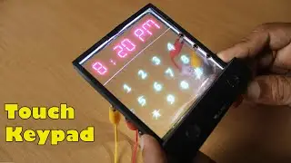 transparent keypad also sliding using infrared sensor￼