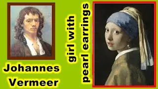 A girl with pearl earrings , Johannes Vermeer, paint, art