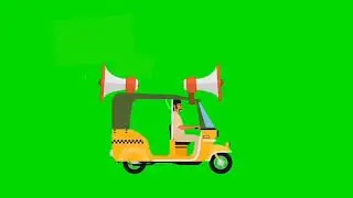 Green screen autoricshaw || Green screen vehicle