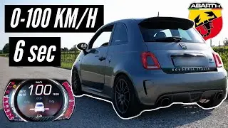 Abarth 595 230HP LAUNCH CONTROL 0-100 km/h