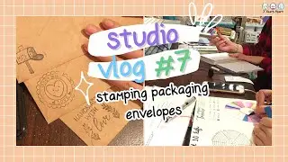 Studio Vlog 7 | Stamping Etsy Shop Packaging & Planning Session