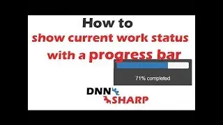 Display progress while executing time consuming actions