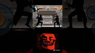 Shadow fight 2(defeating hermit in one hit) #shadowfight2  #trollfacememe