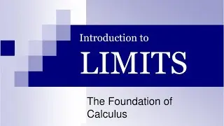 Introduction to Limits in Calculus: The Fundamentals Explained | Differential Calculus