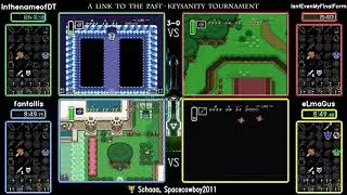 inthenameofDT/IsntEvenMyFinalForm, fantallis/eLmaGus. ALTTPR Keysanity Tournament 2018