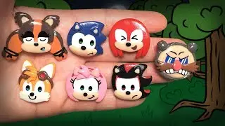 SONIC BOOM EMOJIS VS HAUNTED FOREST [BOSQUE EMBRUJADO]! Polymer Clay Tutorial [Manualidades Kawaii]