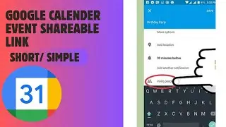 How to Get Google Calendar Event Shareable Link