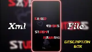 NEW TRENDING SONG XML ✨🌿|| NEW XML 🔰|| BY @CS_Editz
