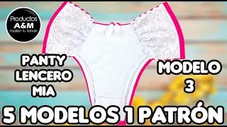 Patrón GRATIS + Confección Panty Básico con Encaje Modelo 3 de 5