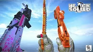 Black Squad - 41.Patch Skins (AK74M Falling Blossom, Rhino Wireframe, Bowie Inca...)