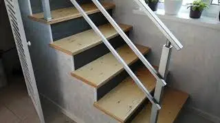 Лестница из профильной трубы, без опыта, совсем недорого.