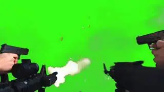 (Gun Fire) green screen Vfx